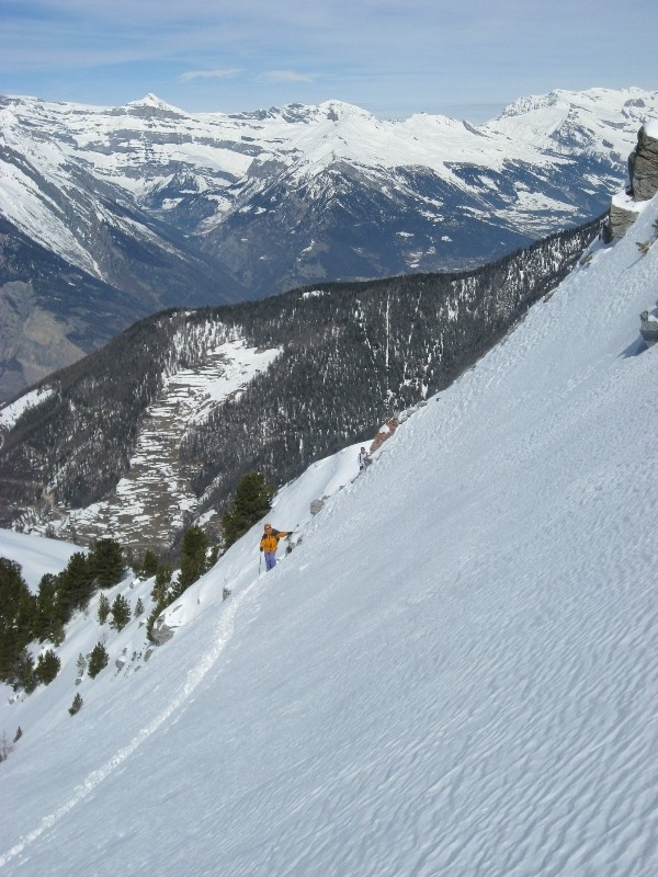 Traversée à l'arête du Mounin