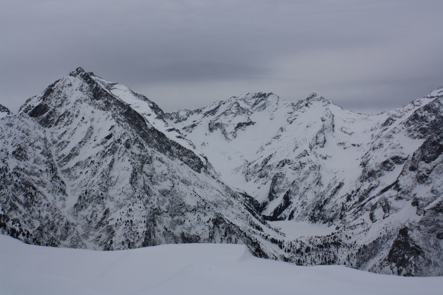 Le Lac du Lauvitel et environs, depuis Pied Moutet