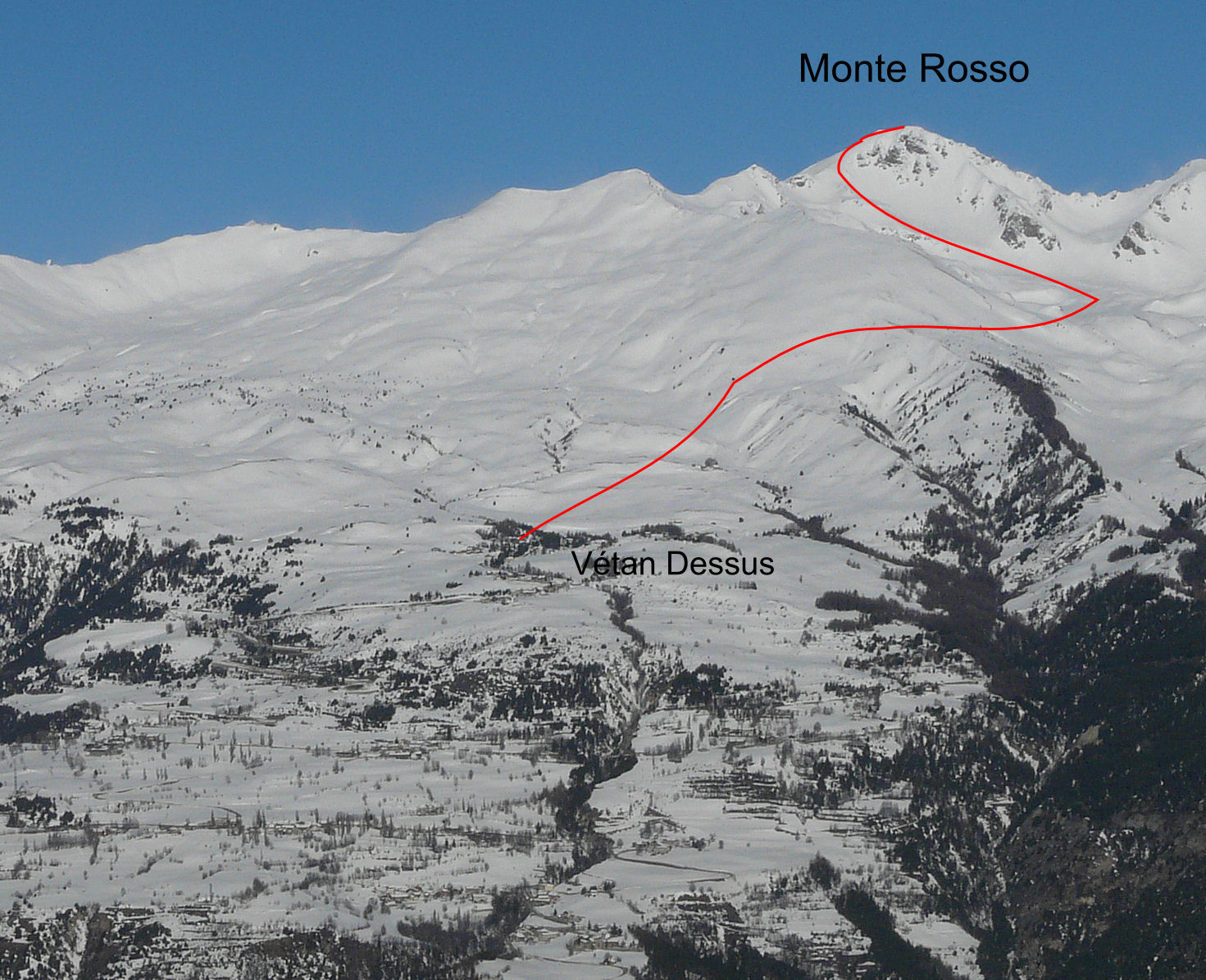 Monte Rosso (Val d'Aoste) à supprimer