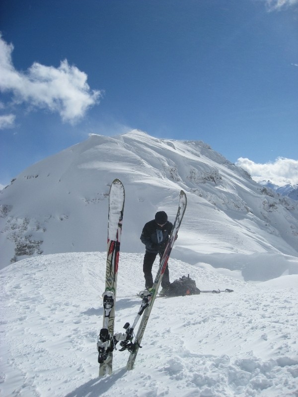 Pointe de Masserey très enneigée
