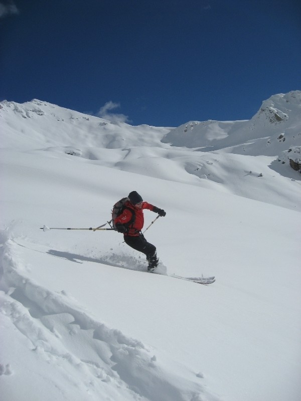 Descente sur une neige parfaite