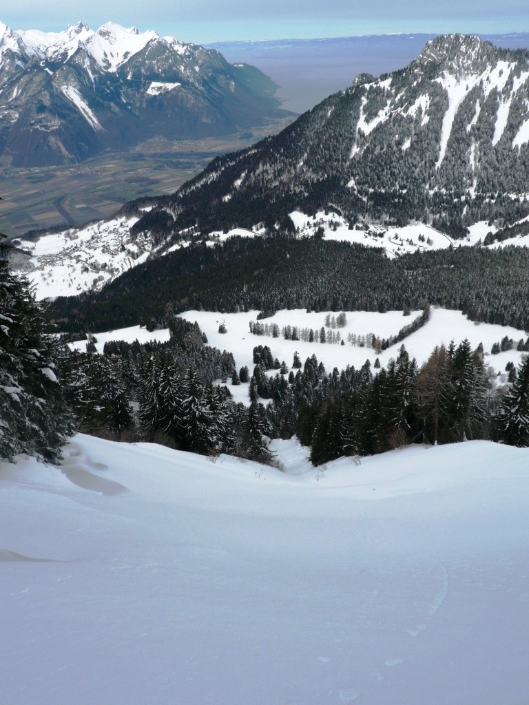Le couloir 3 vu d'en haut.