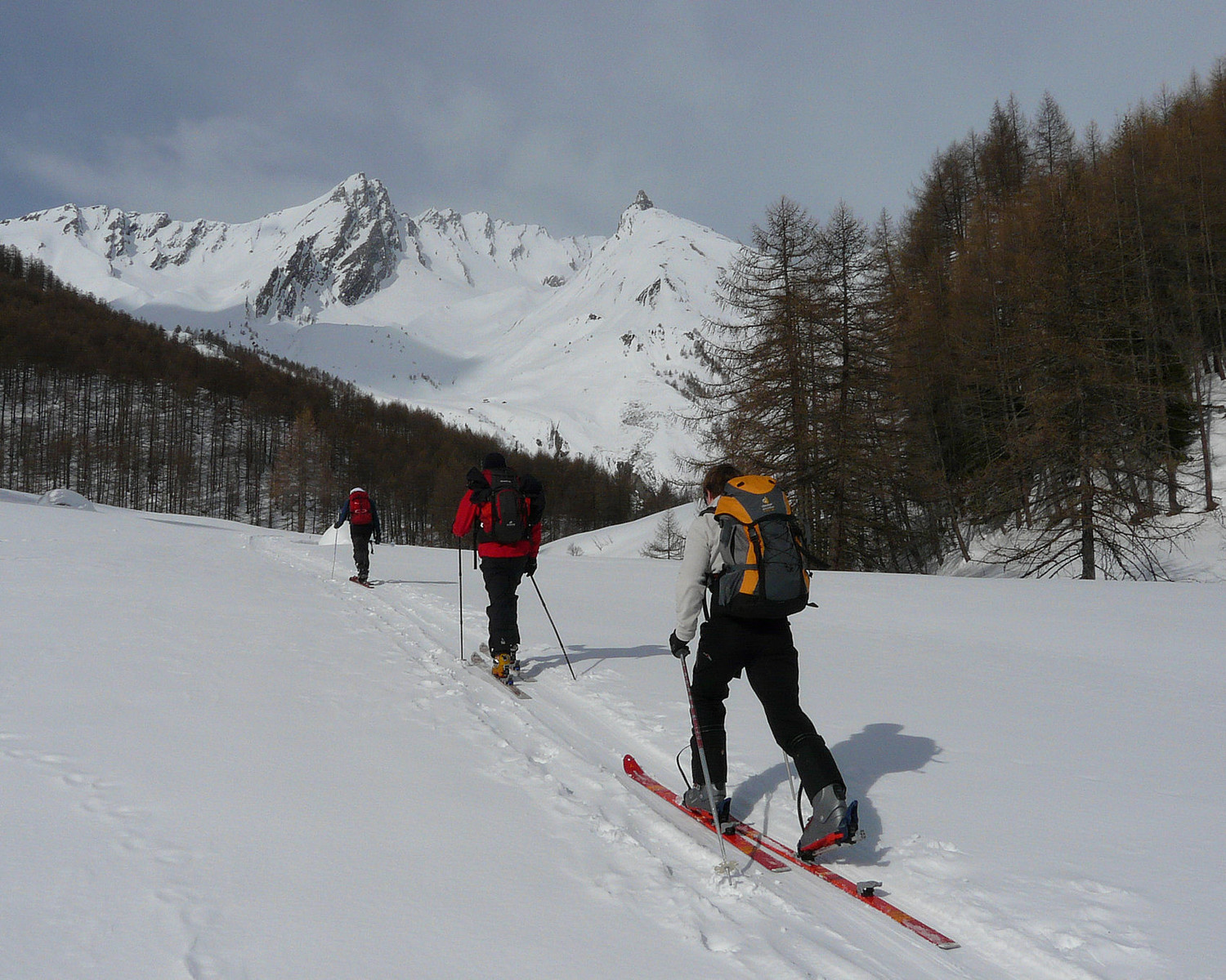 Départ pour le col Sereina (val d'Aoste)