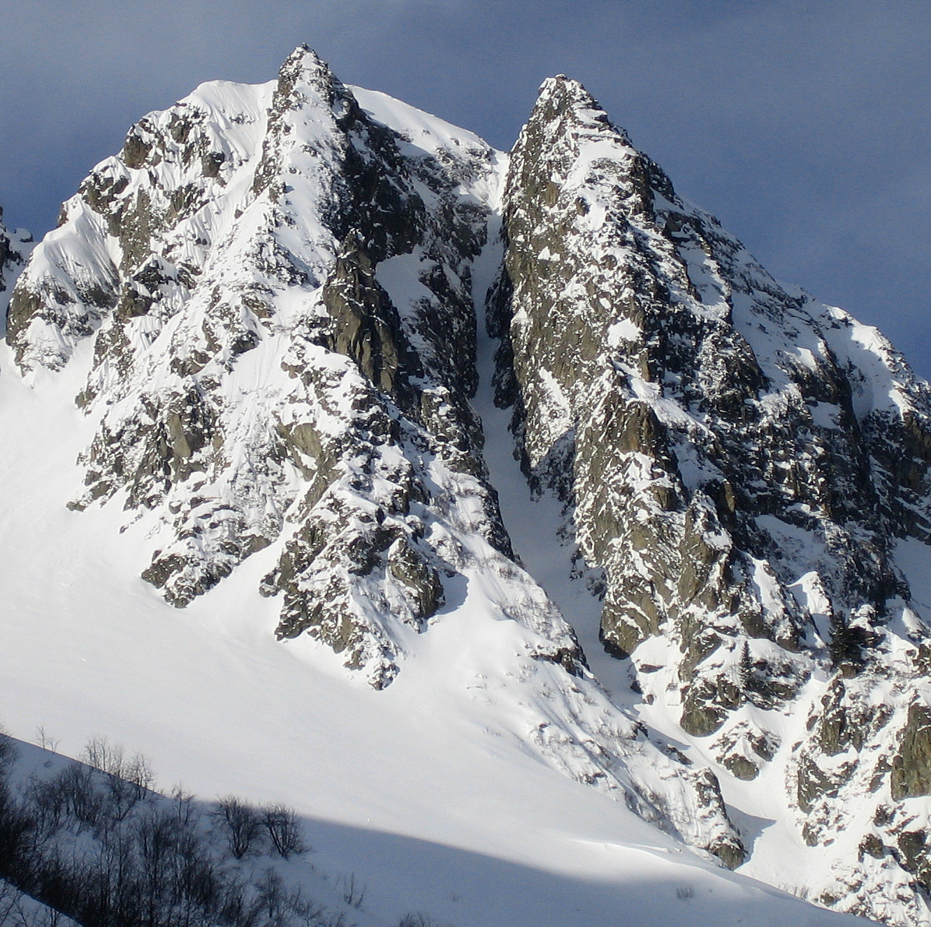 Pointes du Mouchillon : Couloir NE oriental