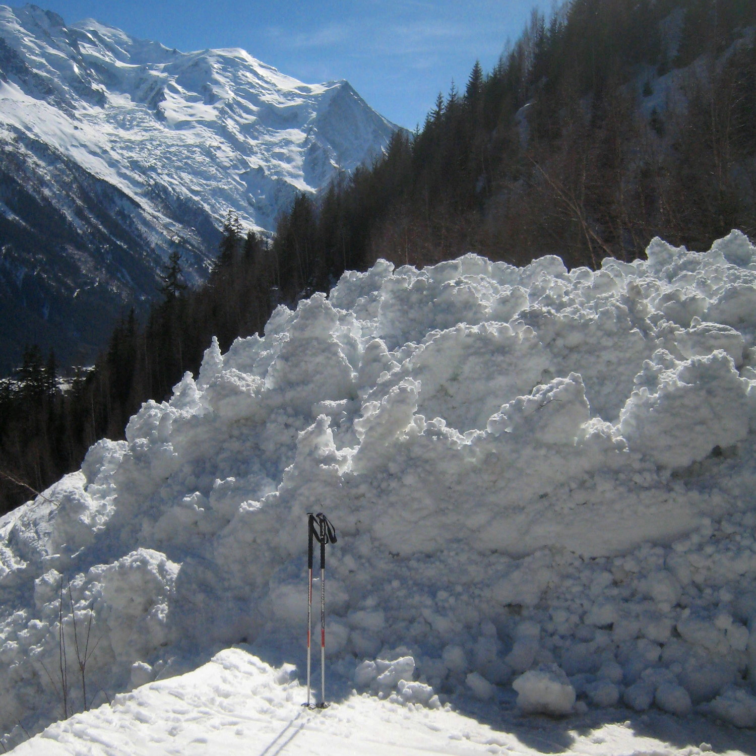 la piste des Praz ensevelie... les boules !