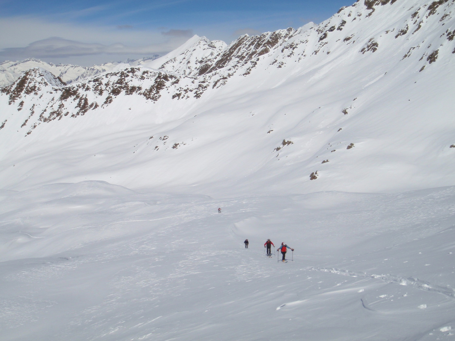 nella parte centrale della salita alla Cima del Lupi
