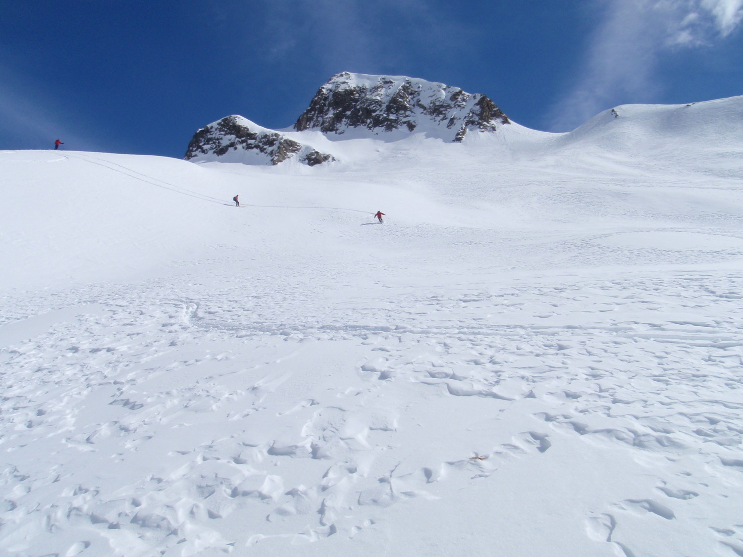 In discesa dalla Cima dei Lupi