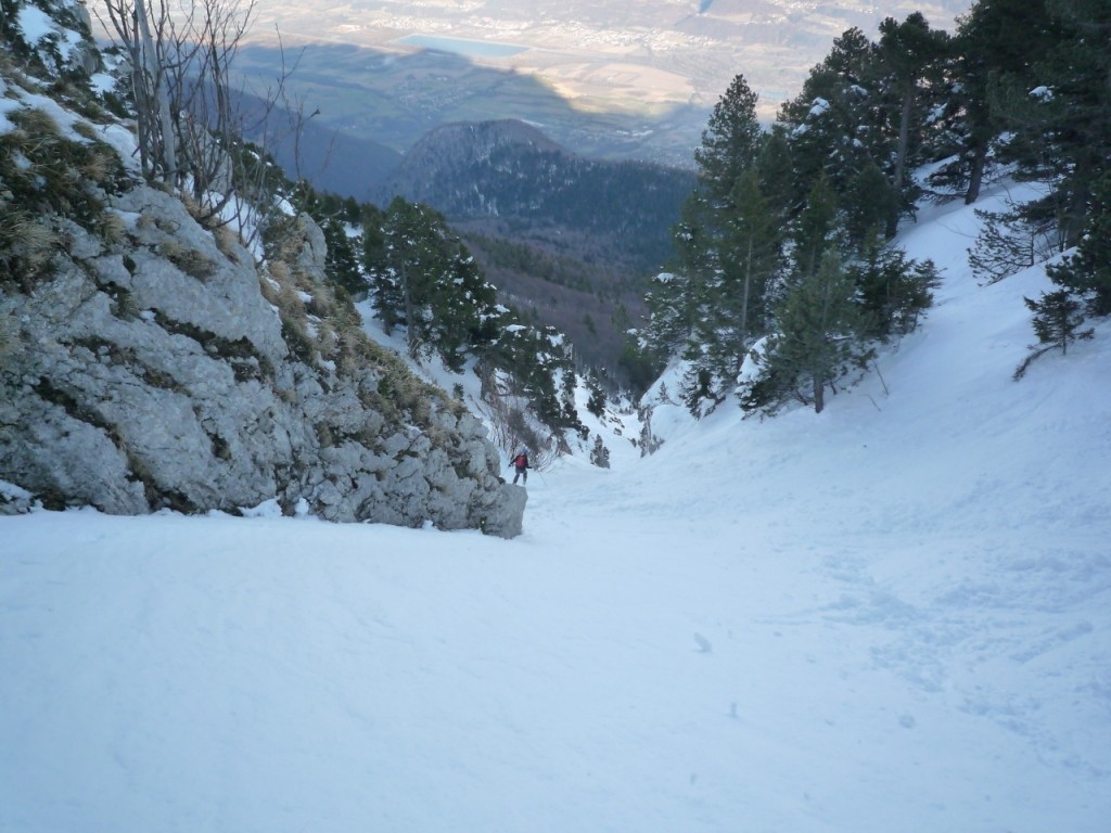 Le couloir vu du haut