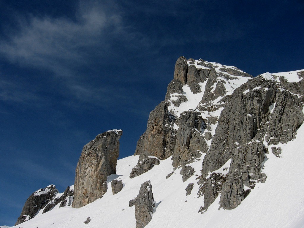 montagne découpée