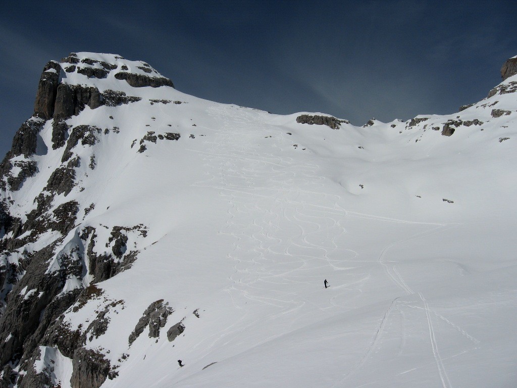 première partie de la descente.