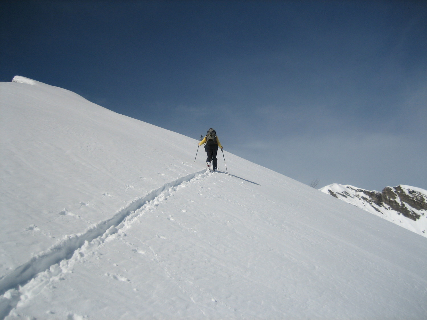 L'arete ENE vers Marcelly