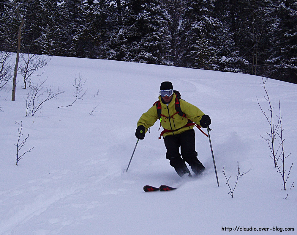Marius teste les neiges du Yukon......pas pire