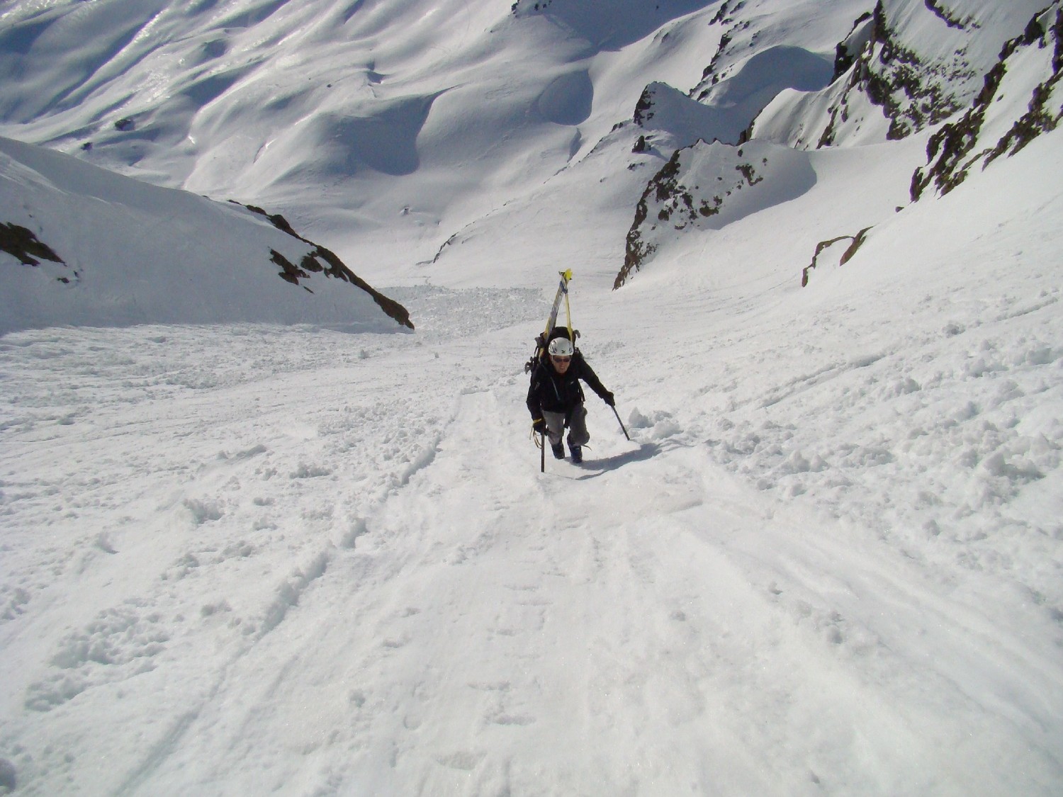 Dans le couloir avant d'attaquer la partie raide