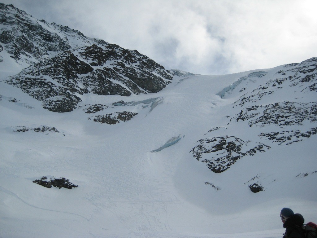 Partie inférieure du glacier de Vouasson, bien enneigée