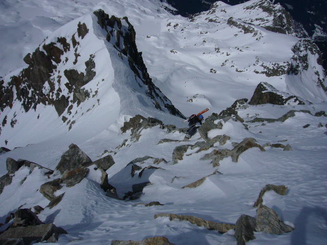 couloir NW rocher blanc