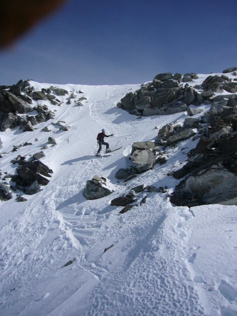 couloir NW rocher blanc