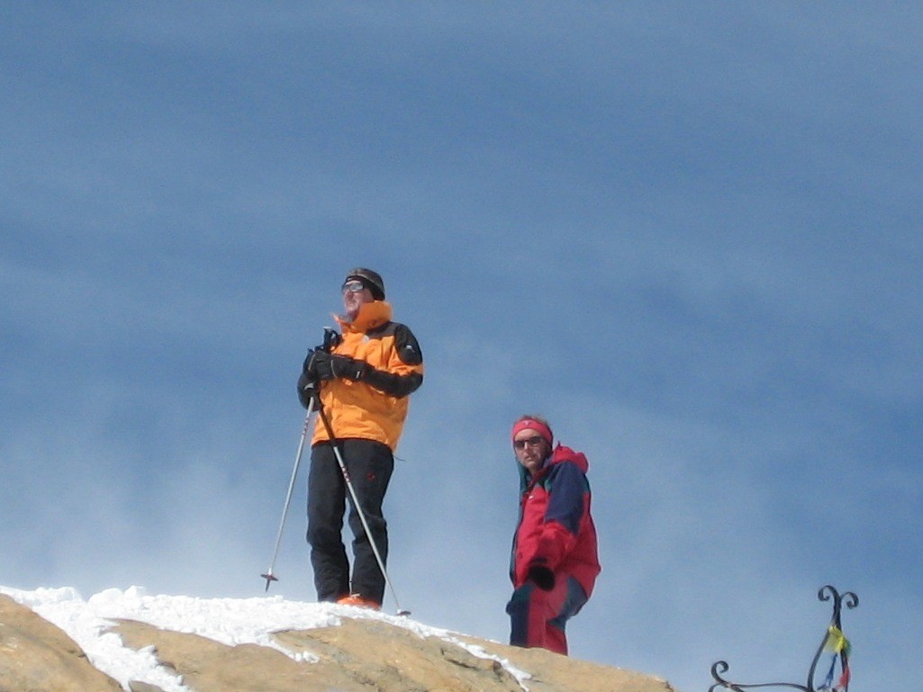 François et Pierre au sommet