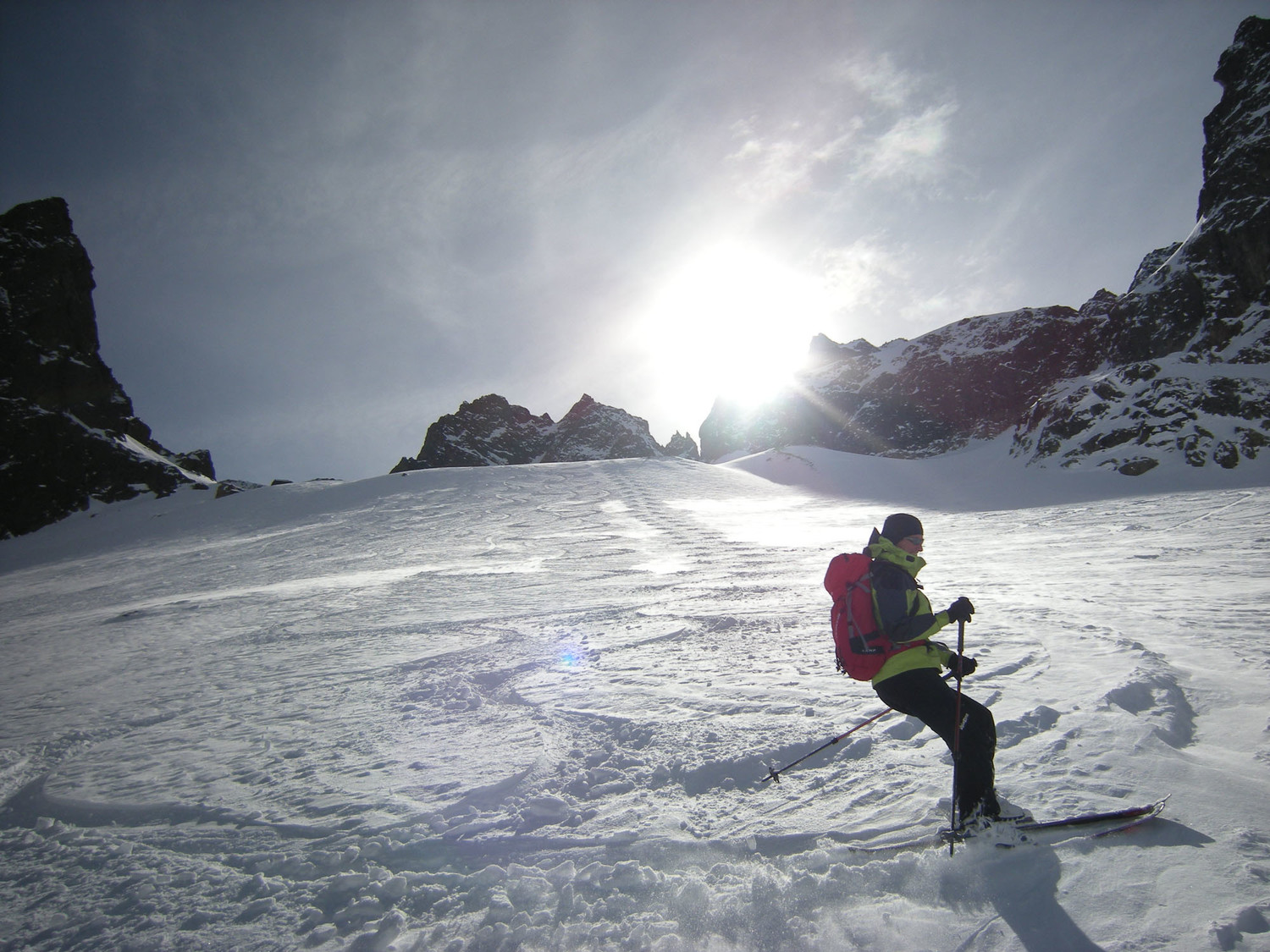 Col de l'Encrenaz. Descente sur le vallon de Bérard