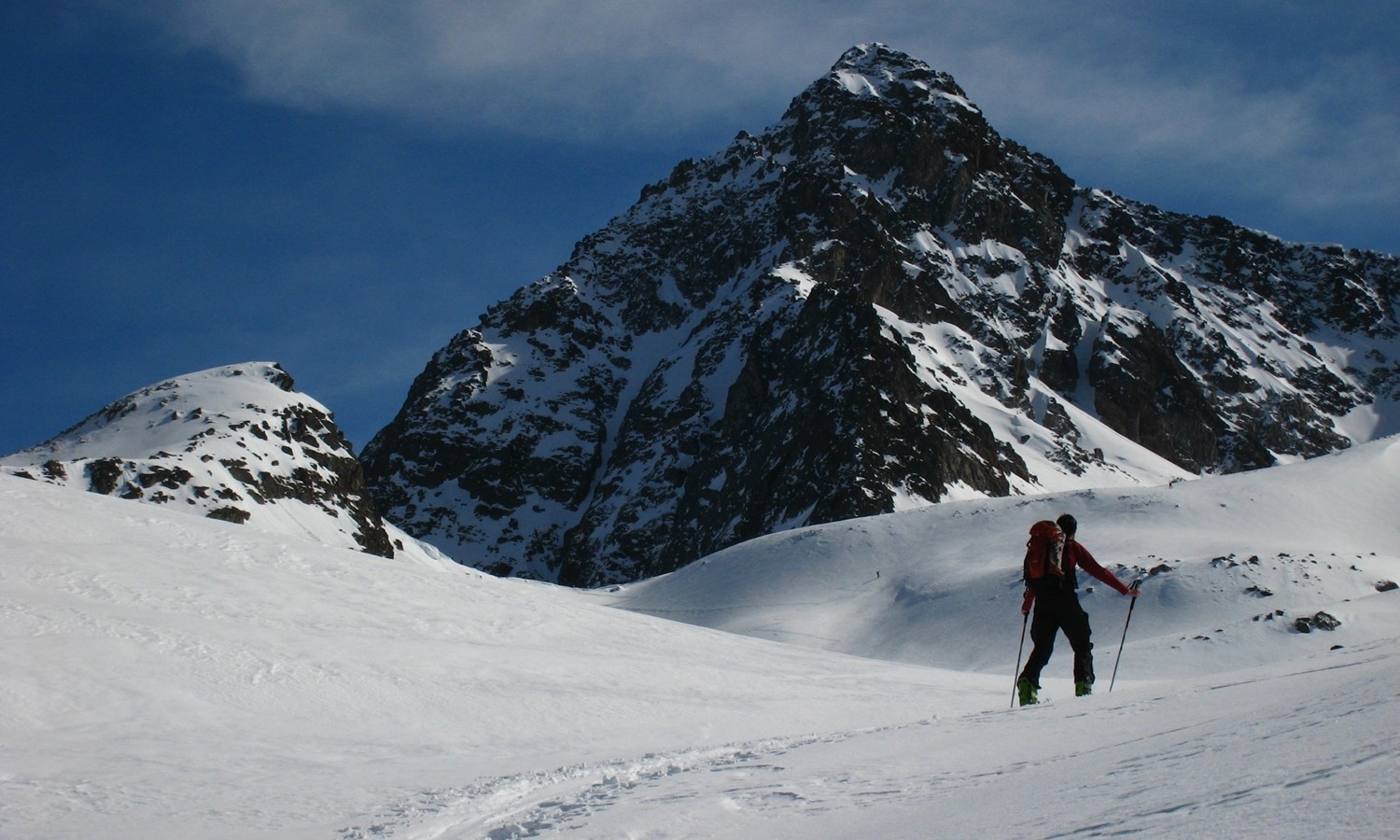 Loïc sur fond de Rocher Badon