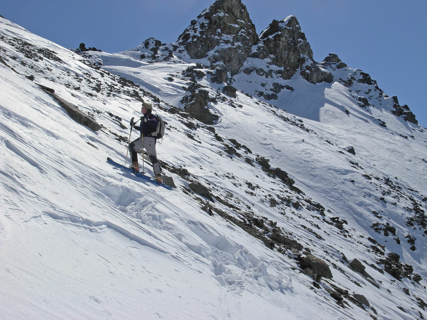 Rampa finale in condizioni insidiose