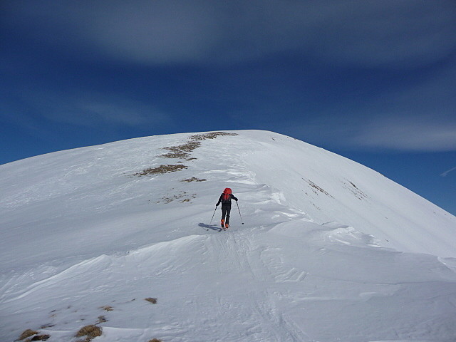 L'arête du pic du Gazon
