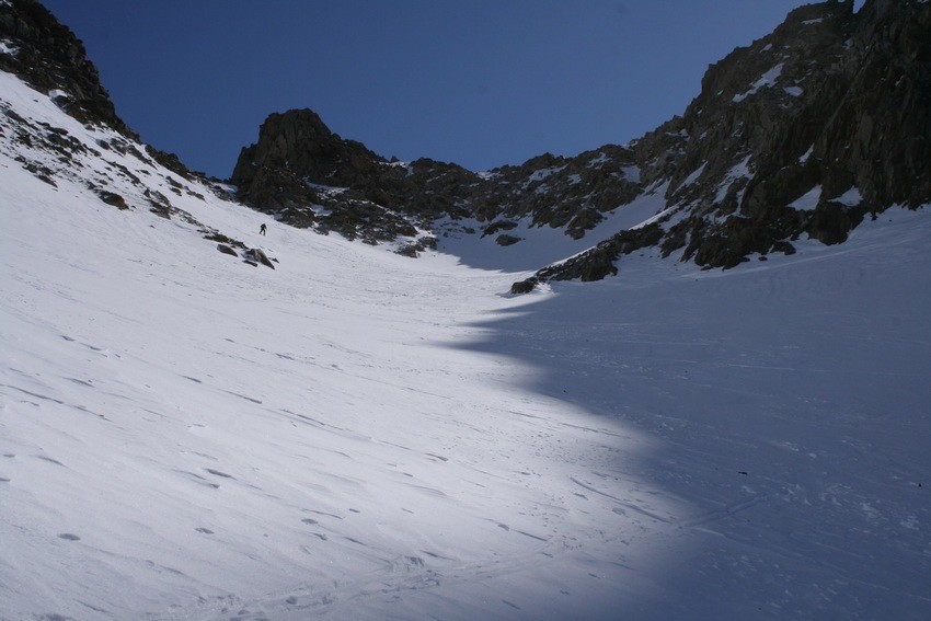 Col d'Arguille : sortie du glacier (N)