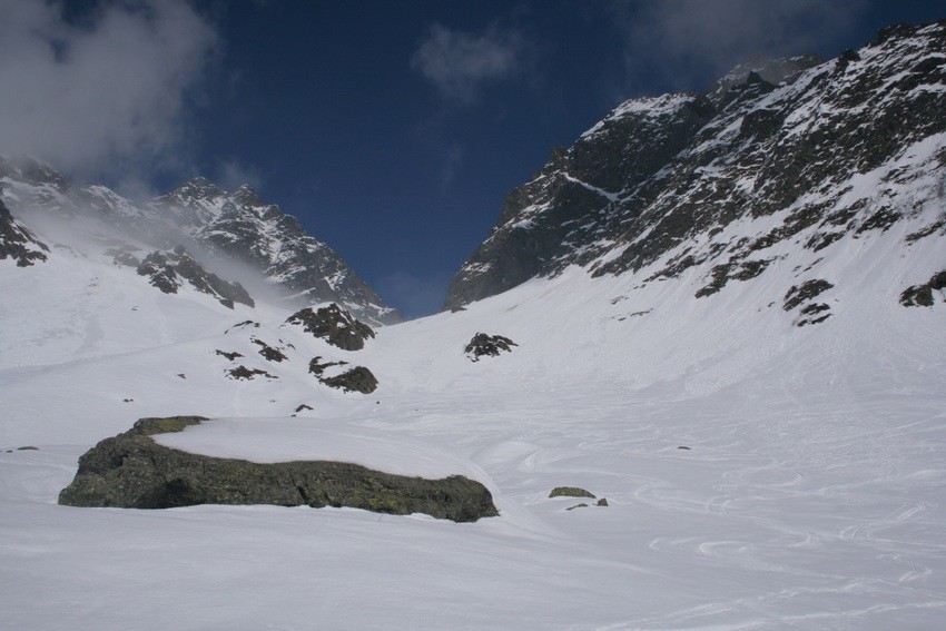 Plagne Vaumard, vue en contre-plongée