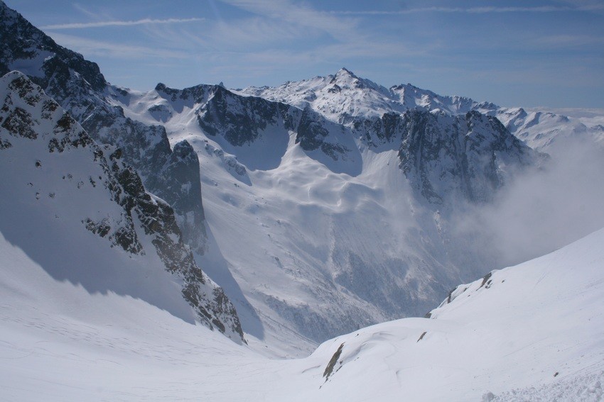 Plagne Vaumard, vue vers le massif des Sept Laux