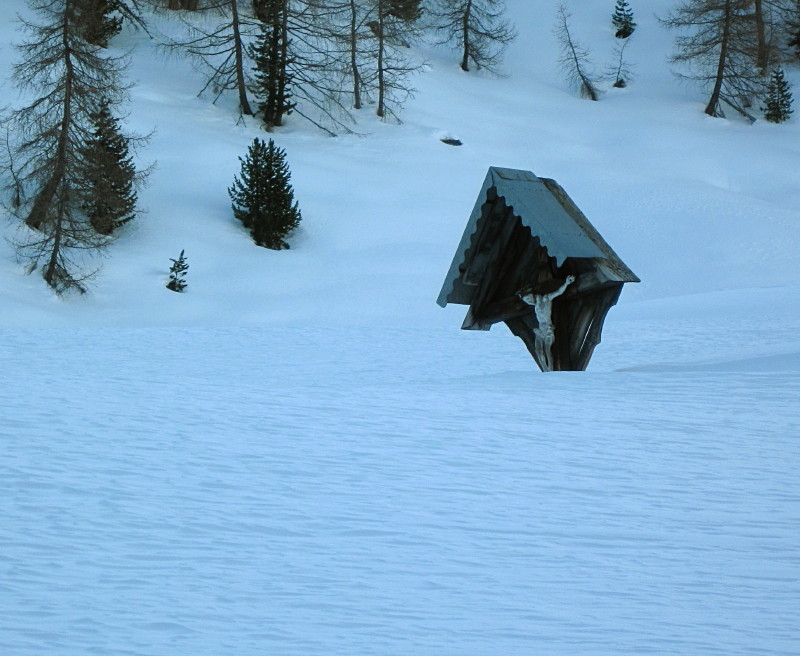 Neve alta all'Alpe Boron