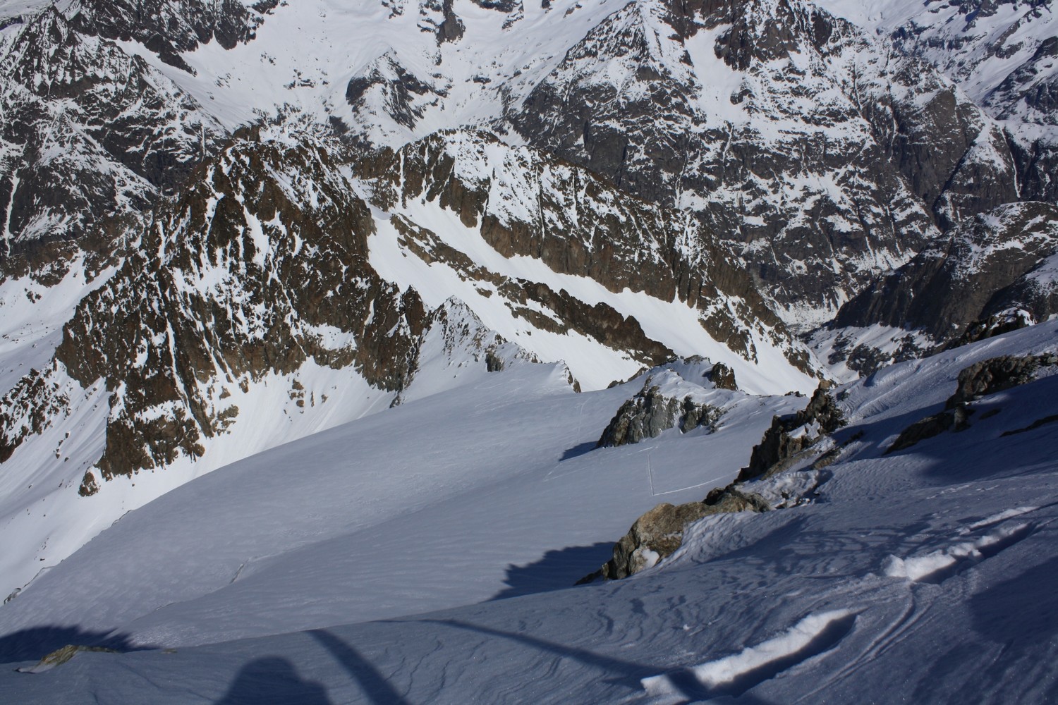 La partie supérieure du glacier des Fétoules
