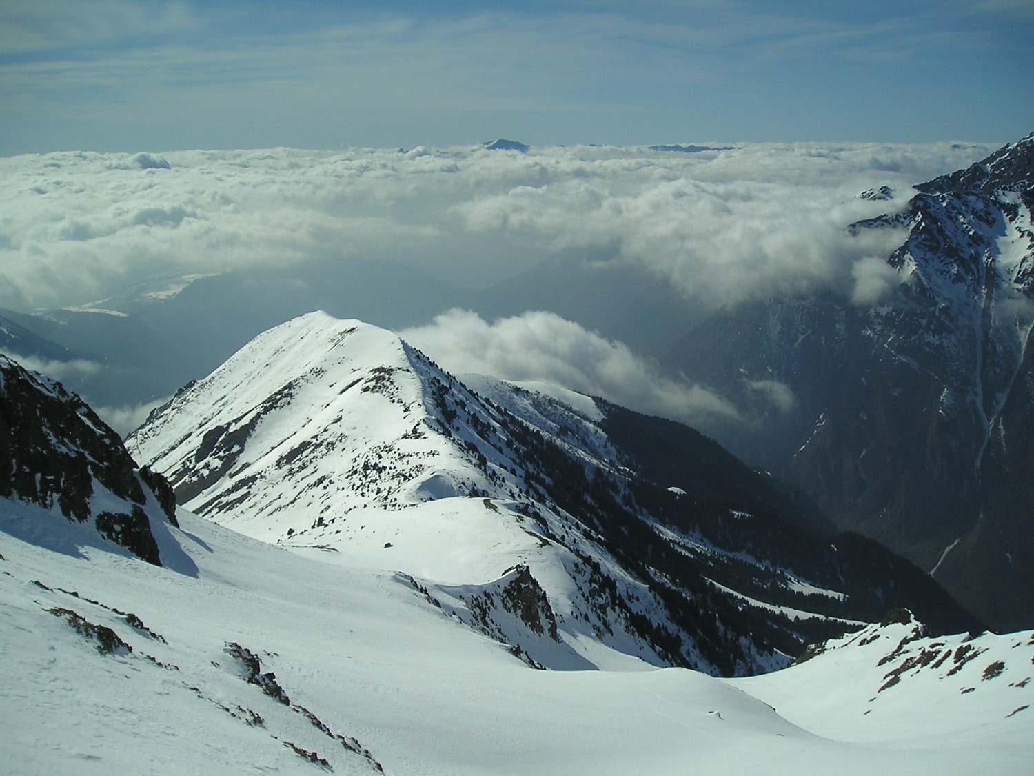 Tête du Vet, vue sur la descente