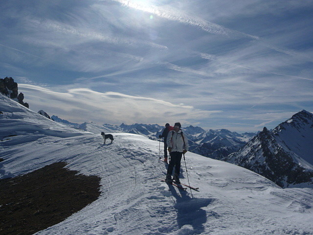Christian et Milou au col de la Rousse