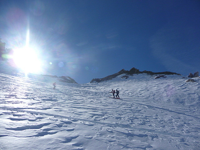 Descente du col