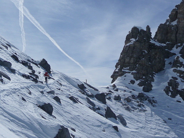 Arrivée au col