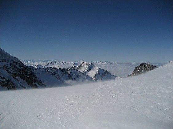 Lors de l'ascension du glacier
