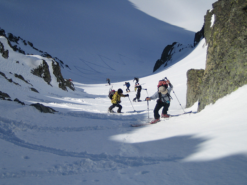 Affluence à la Brèche de l'Argentière