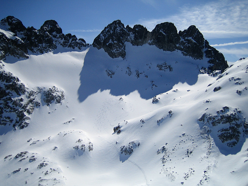 Futur-ex Glacier de l'Argentière, au pied de ses aiguilles