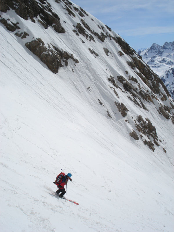 Juste avant le virage du couloir en Banane