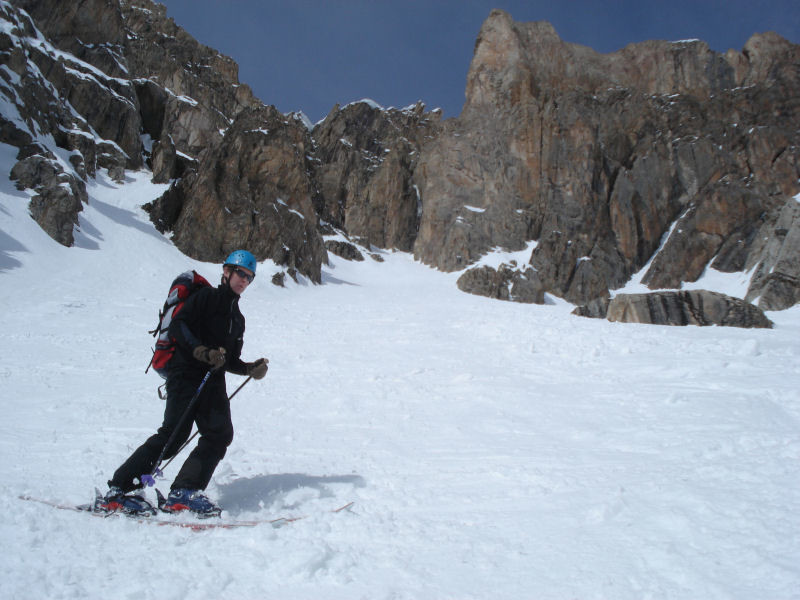 En dessous du virage du Couloir en Banane