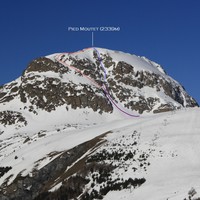Pied Moutet, Versant E
