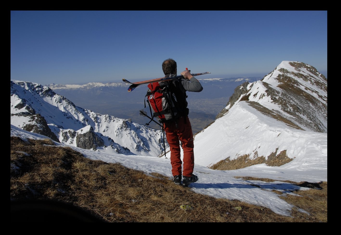 La crête sous le col du loup, bien dégarnie