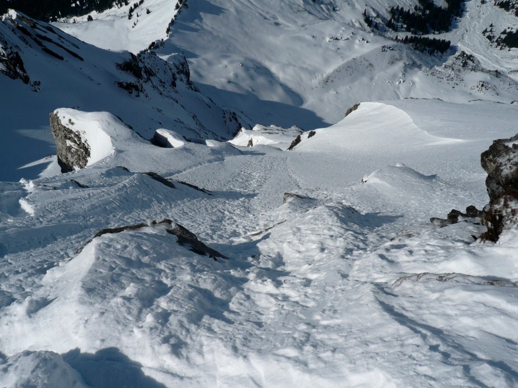 Le haut de la face N du Culan