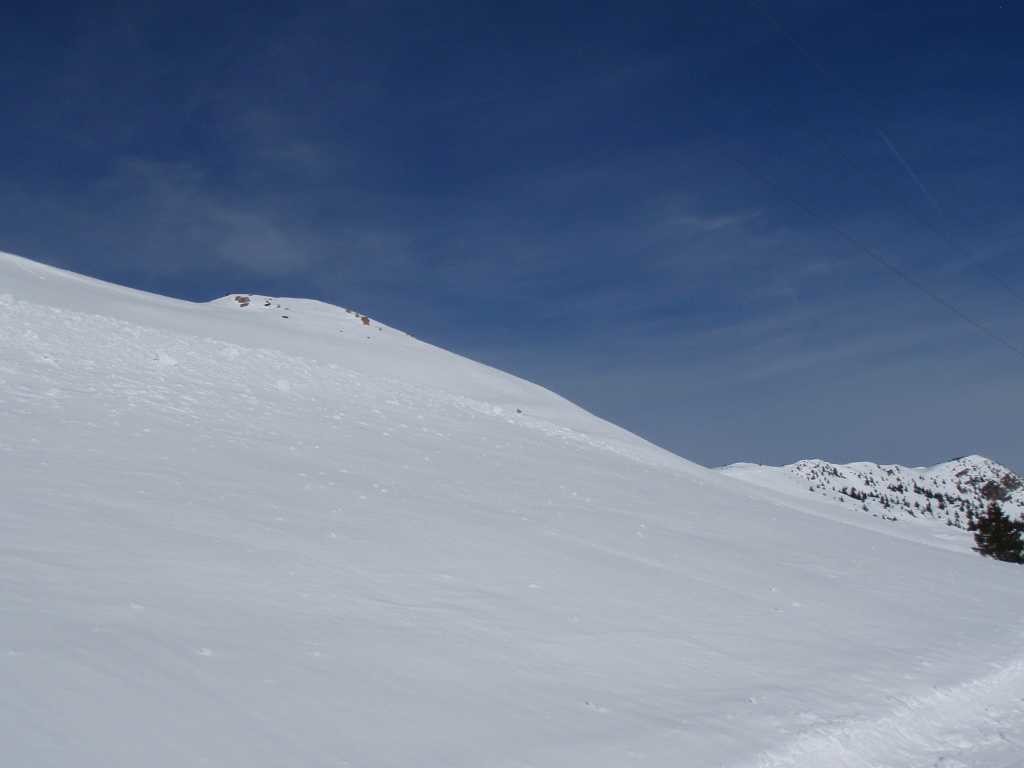 Le Cul du Pet et le Grand Rocher vus de la piste de fond