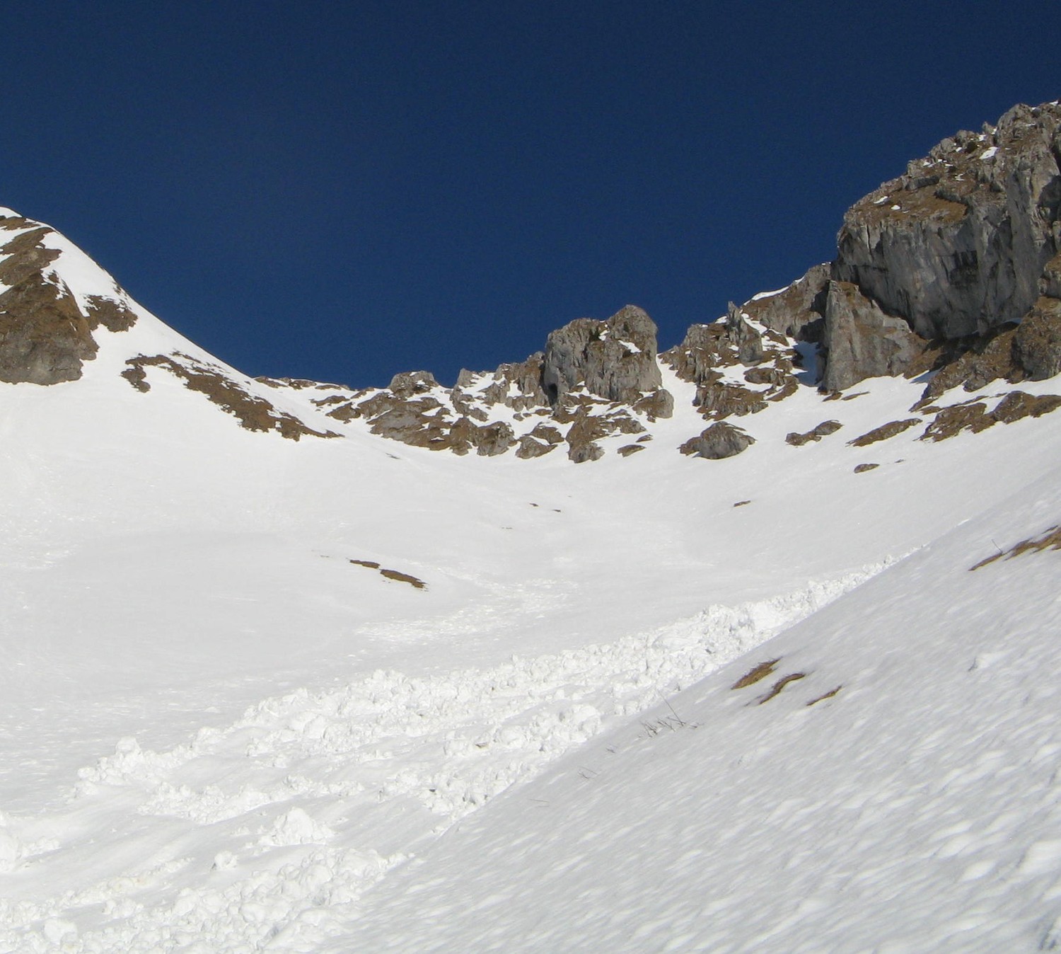 Combe de Sous l'Enfer et couloir SE