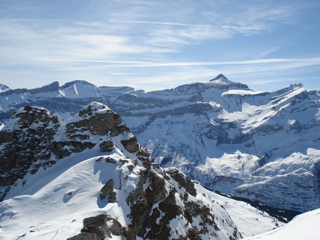 vue sur le glacier des Diablerets