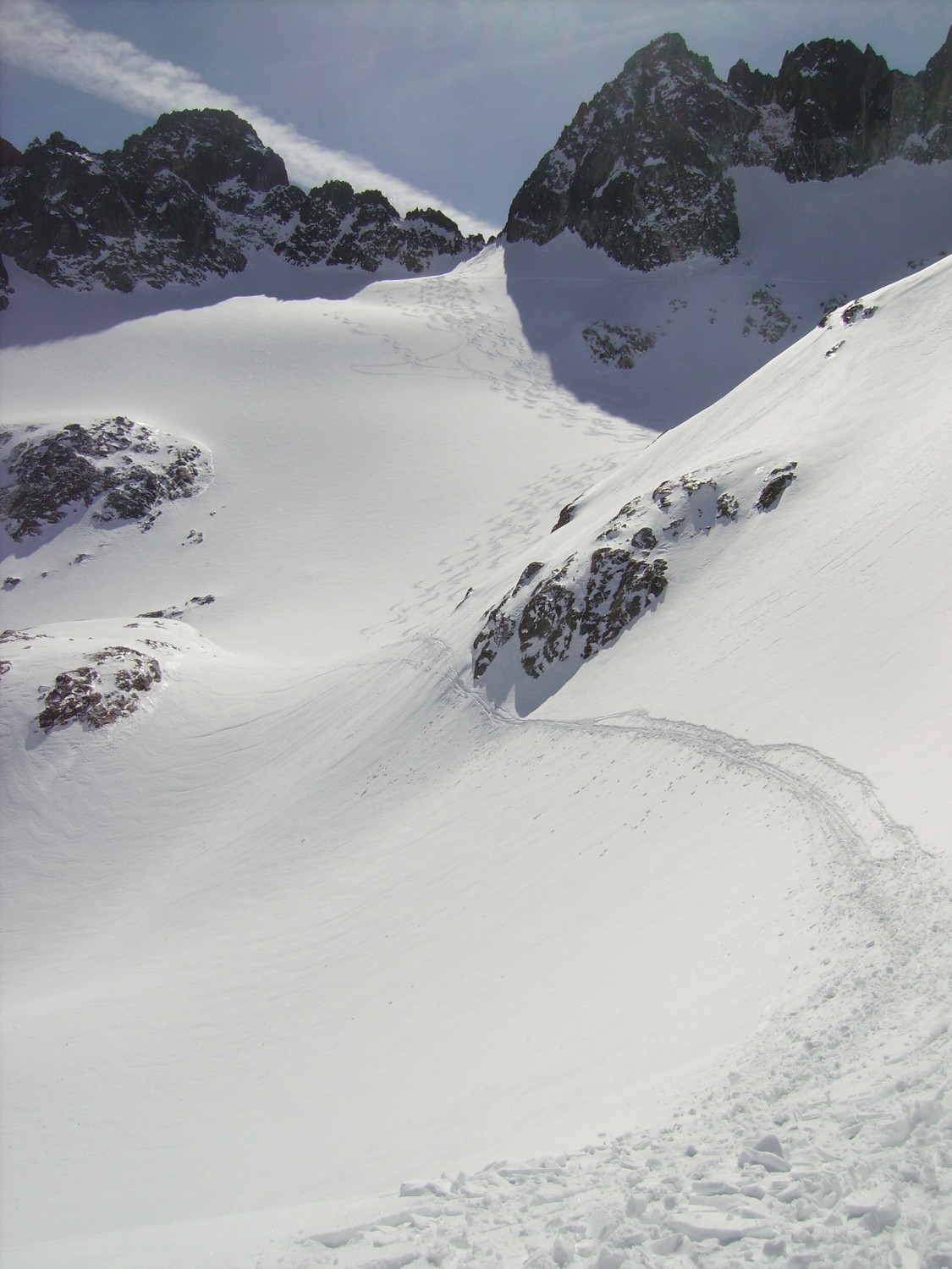 Traces depuis le Col Dulong de Rosnay