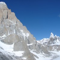 Fitz Roy y cerro Torre desde el paso del cuadrado