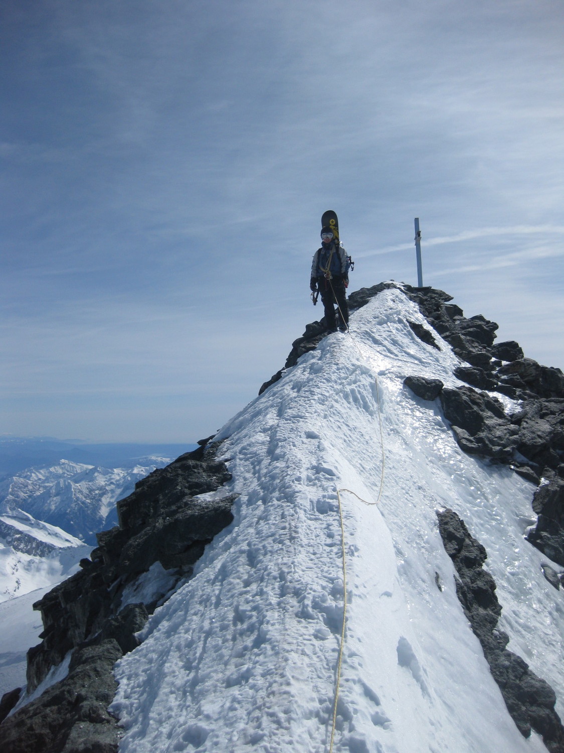 Strahlhorn, redescente du sommet