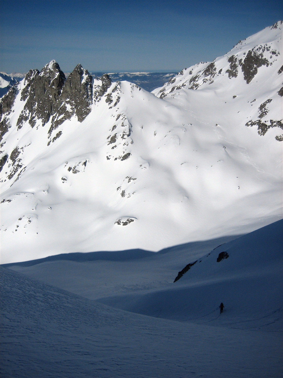 Montée à la Belle Etoile avec le col de l'Aigleton dans le rétro
