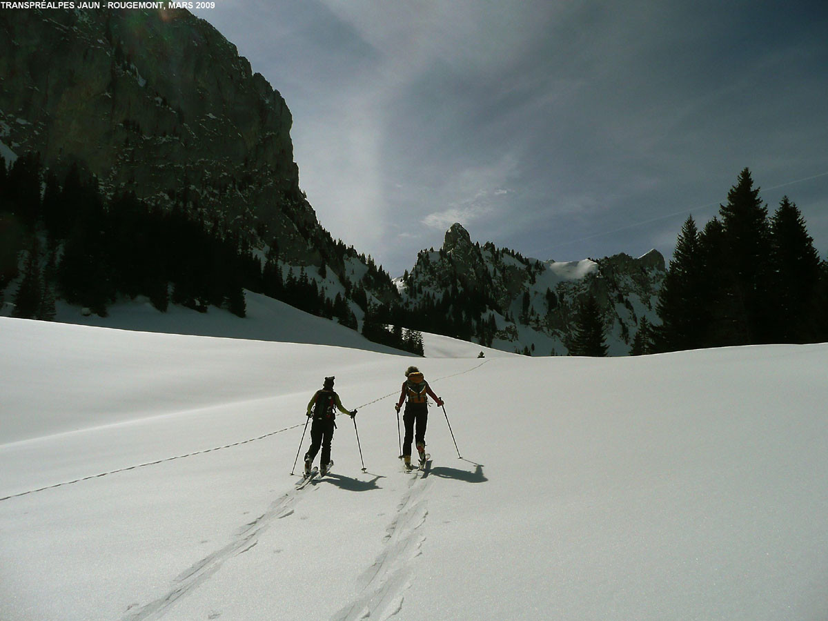 Au pied du Col de Portet à Bovet, traversée Jaun - Rougemont
